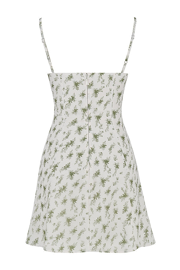 Ditsy Floral Underwire Sweetheart Cami A-Line Mini Dress 14