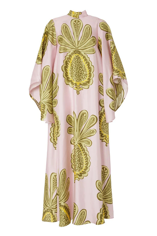Natalia Aesthetic Big Pineapple Pink Magnifico Dress Elevated Occasion Wear