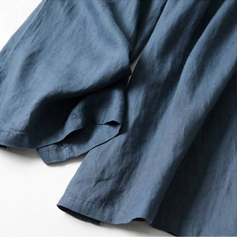 High Waist Wide Leg Culotte Pants