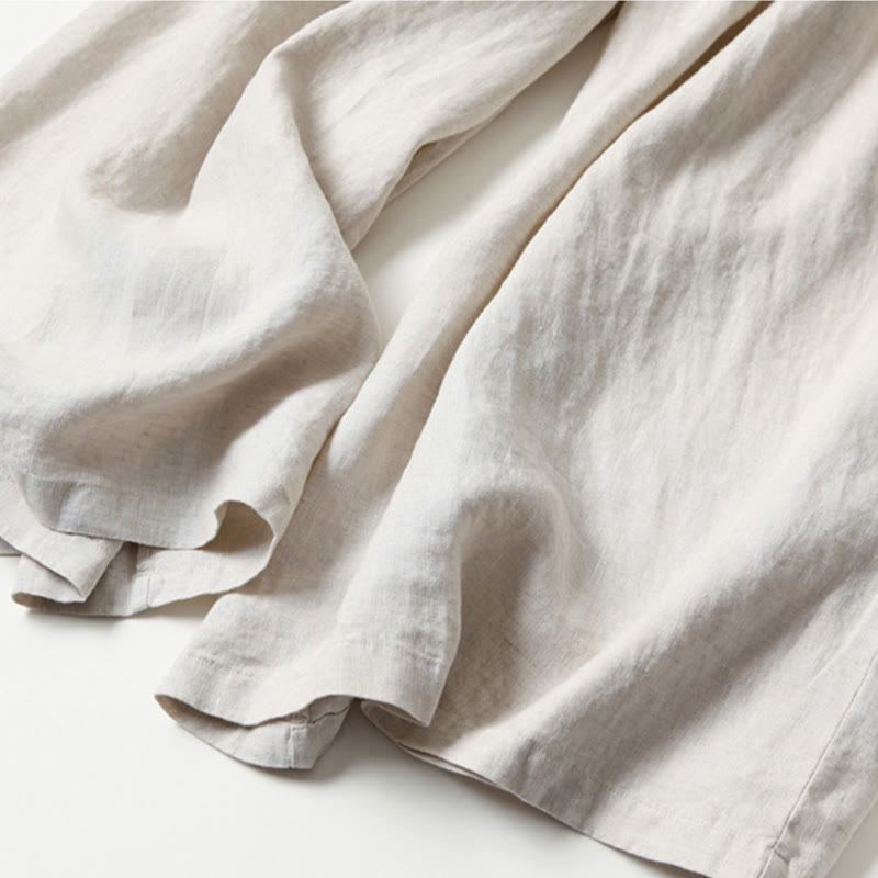 High Waist Wide Leg Culotte Pants