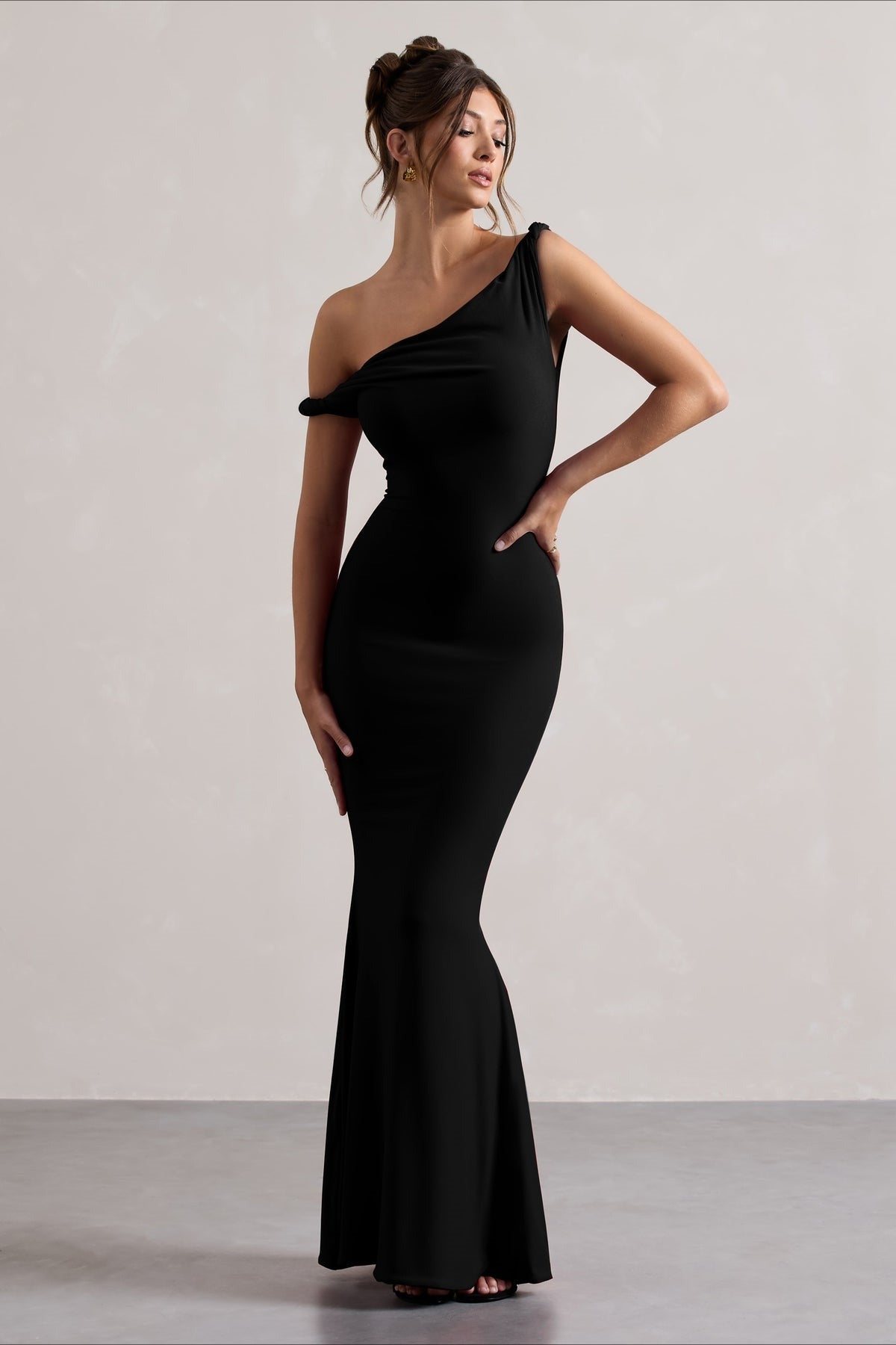One Shoulder Bodycon Mermaid Maxi Dress
