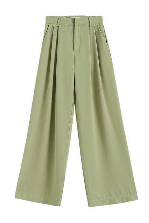 Pockets Wide Leg Pants