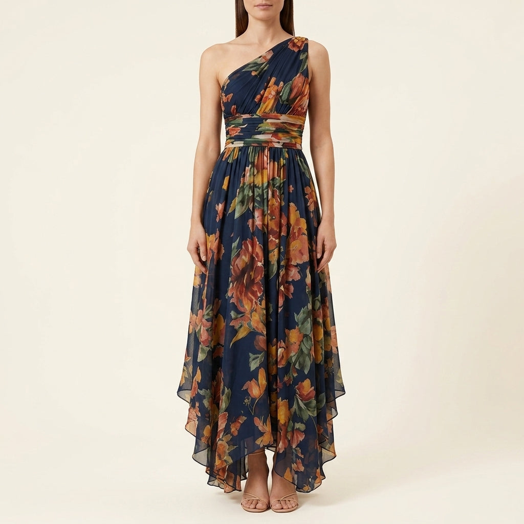 Rachel | One-Shoulder Maxi Dress