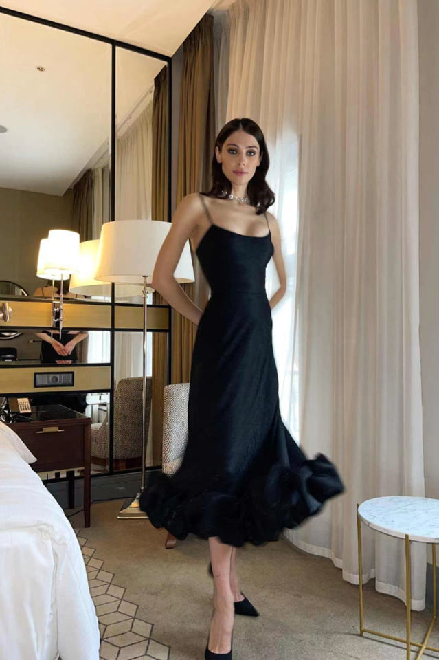 Flounce Bustier Midi Dress 17