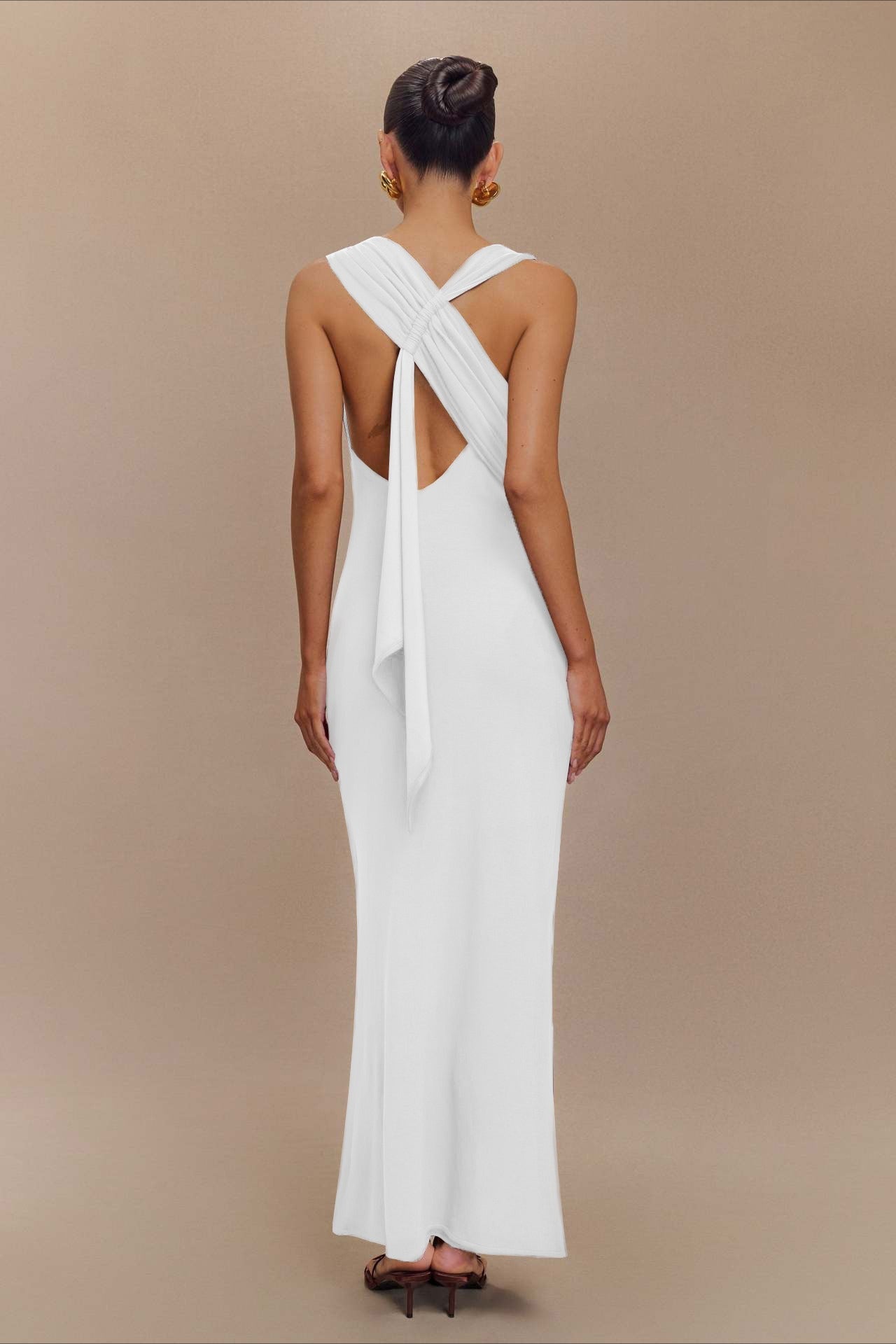 CrossTie Edition LowBack Maxi Party Dress