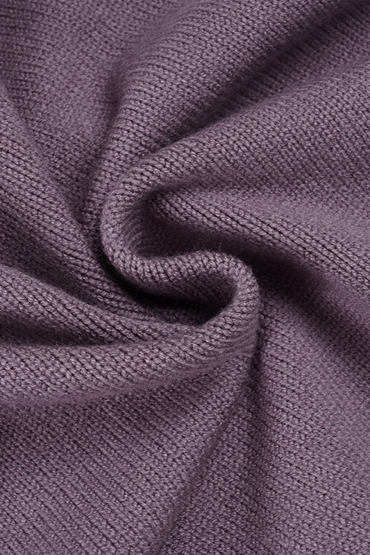 Floral Knit V Neck Cropped Sweater