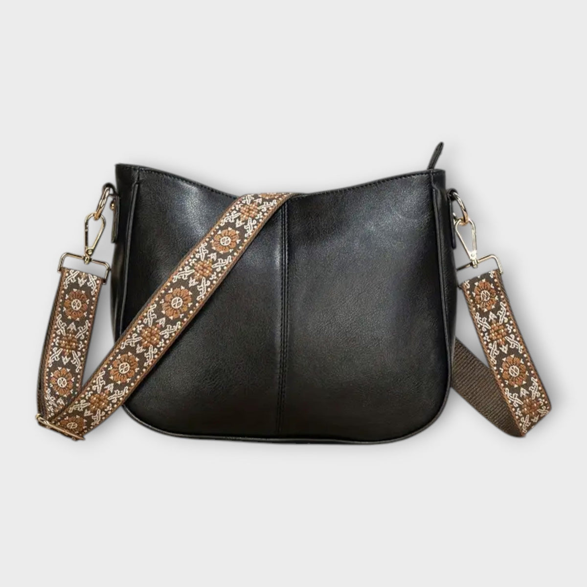 Embroidered Guitar Strap Crossbody Bag
