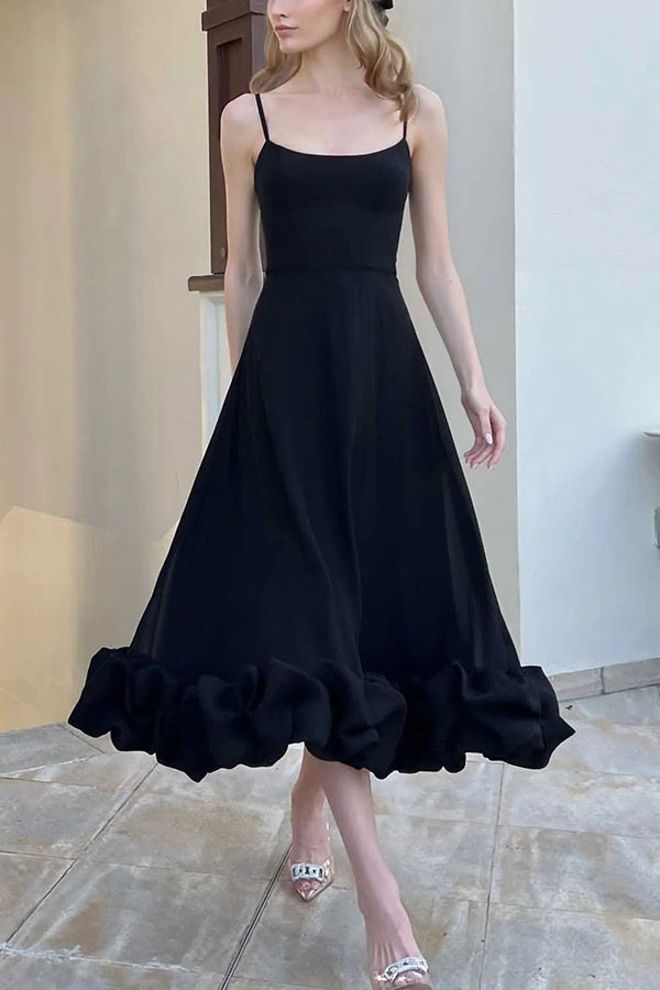 Chiffon Sweetheart Neckline Ruffled Mini Dress