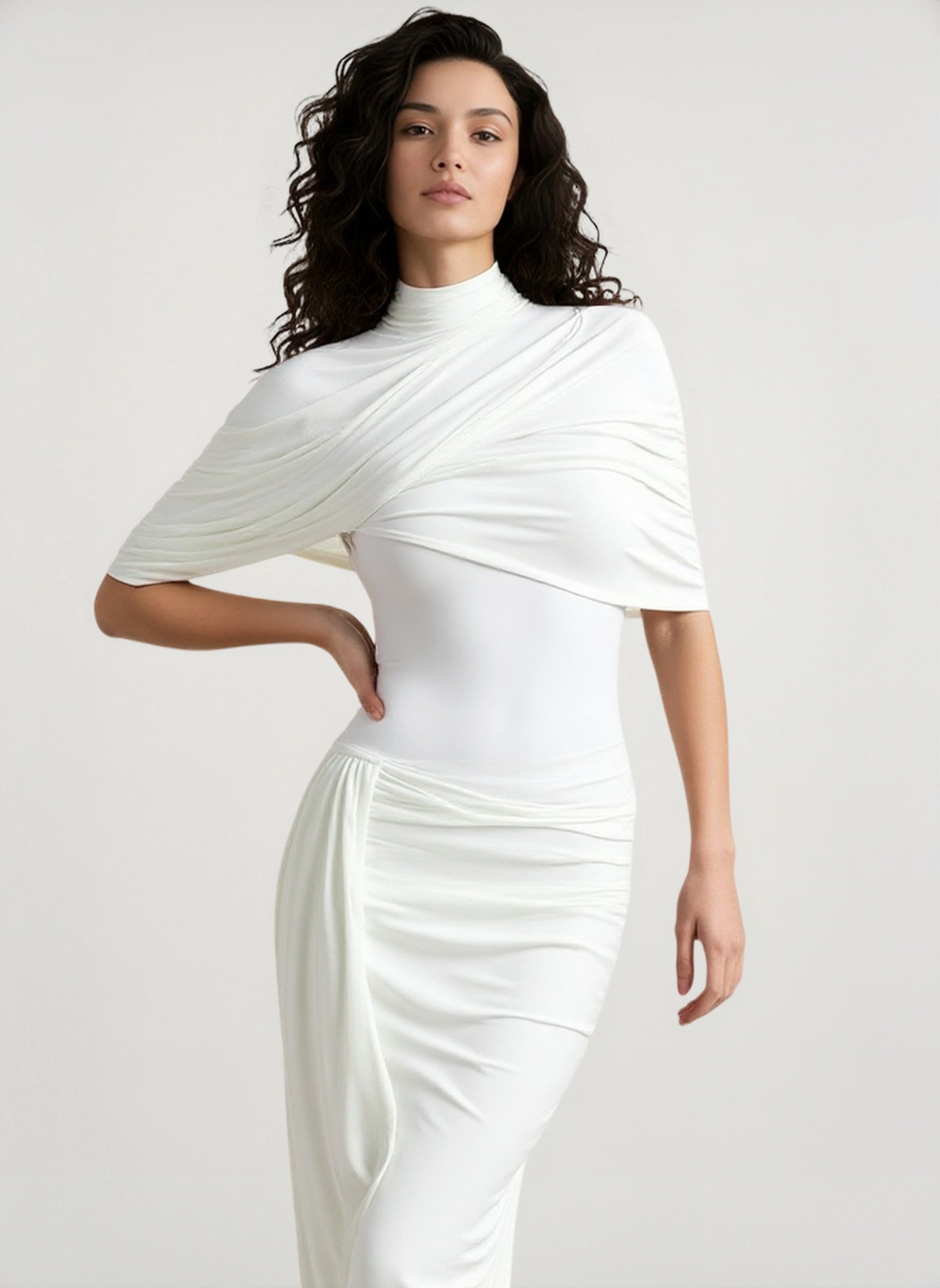 Backless Ruched Dress