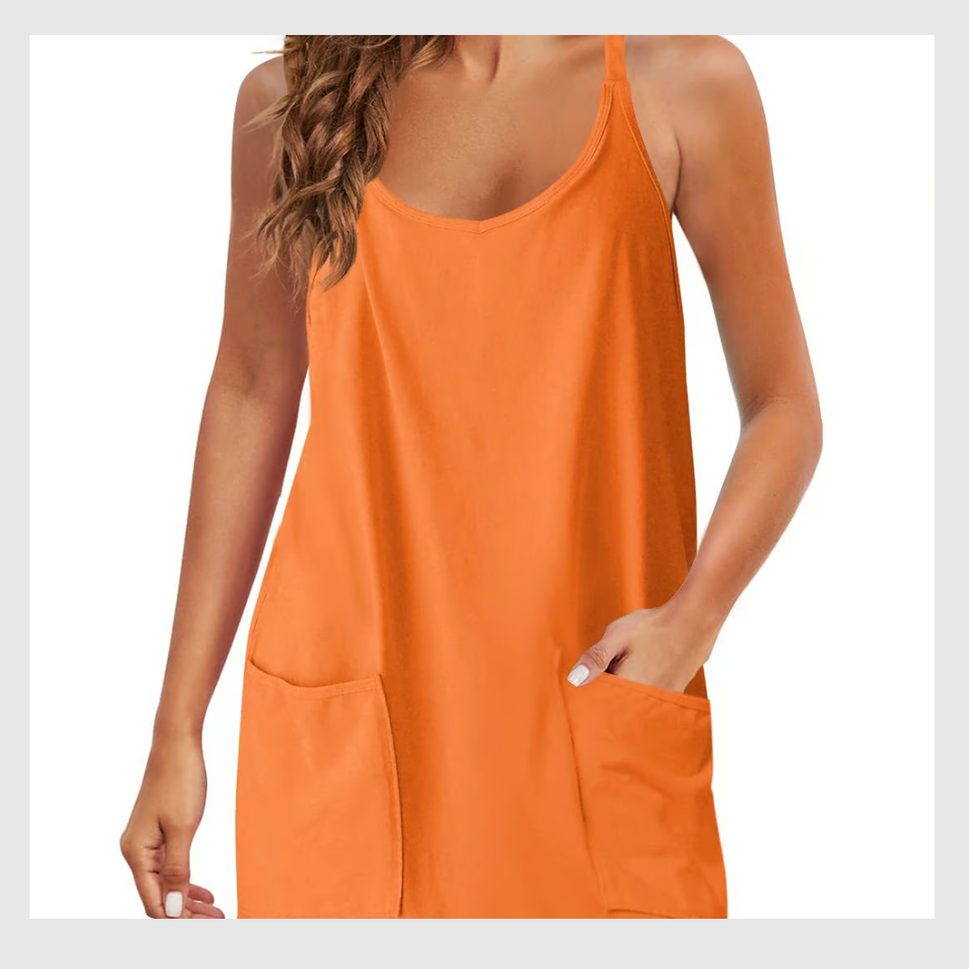 Spaghetti Strap Scoop Neck Tank and Shorts Two Piece Set