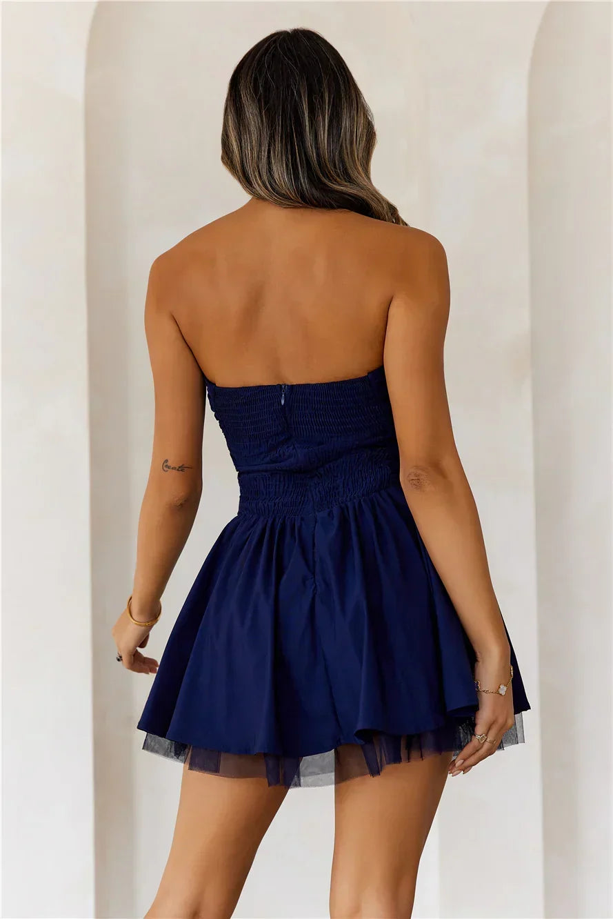 Fresh Gossip Strapless Mini Dress