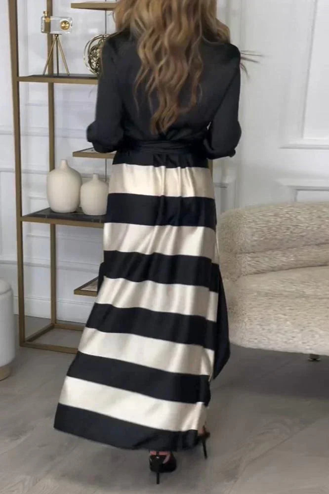 Lace Off Shoulder Backless Long Sleeve Maxi Dress