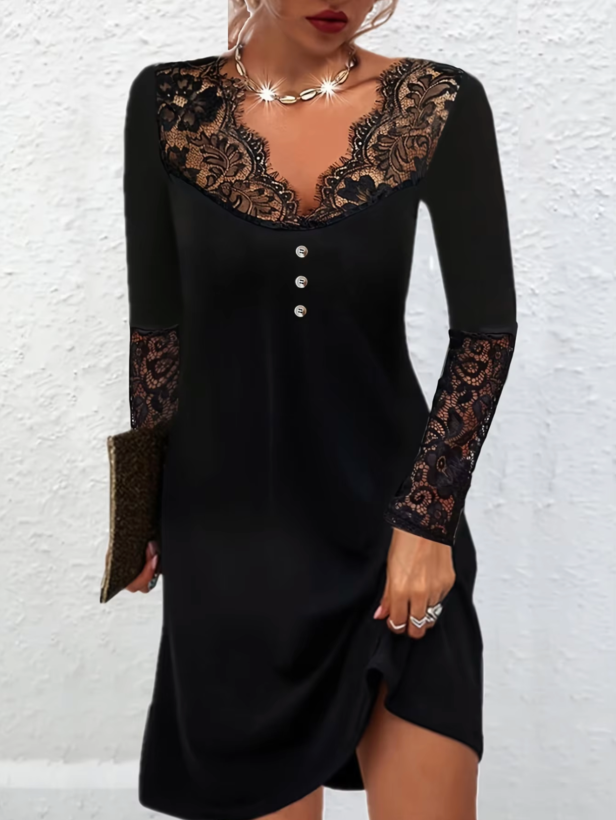 Lina Exclusive Lace Dress for Women Statement Occasion Edit