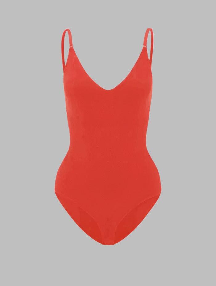 Spaghetti Strap Scoop Neck Shaping Bodysuit