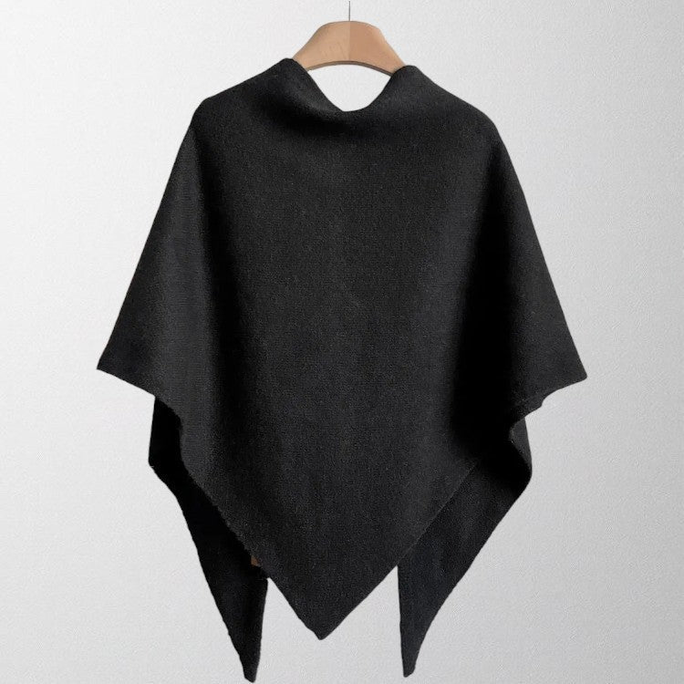 Tie Front Knit Shawl Wrap