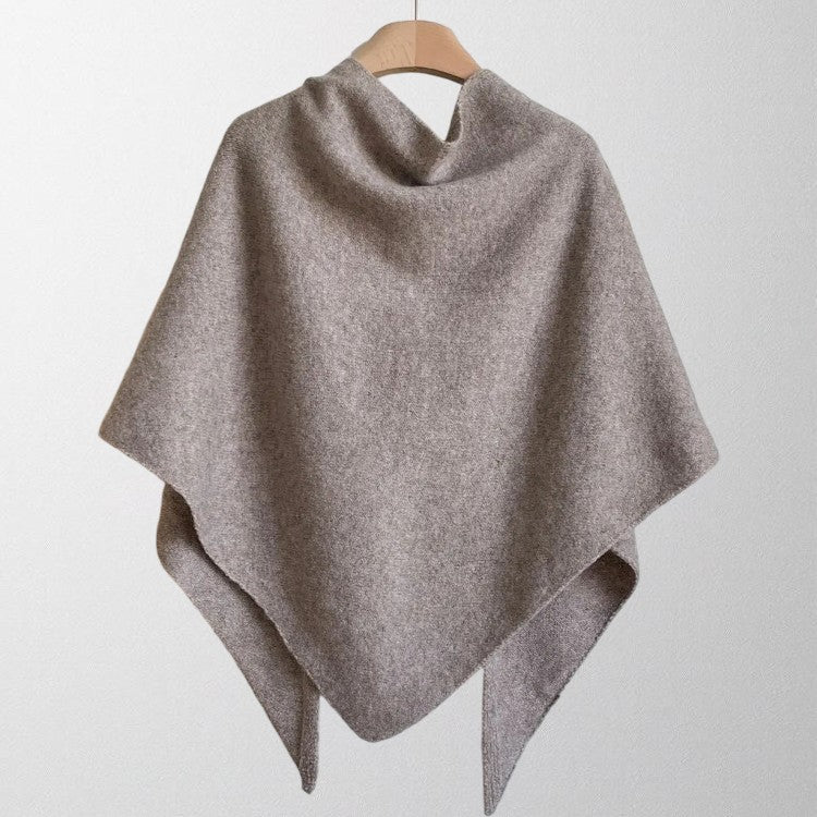 Tie Front Knit Shawl Wrap