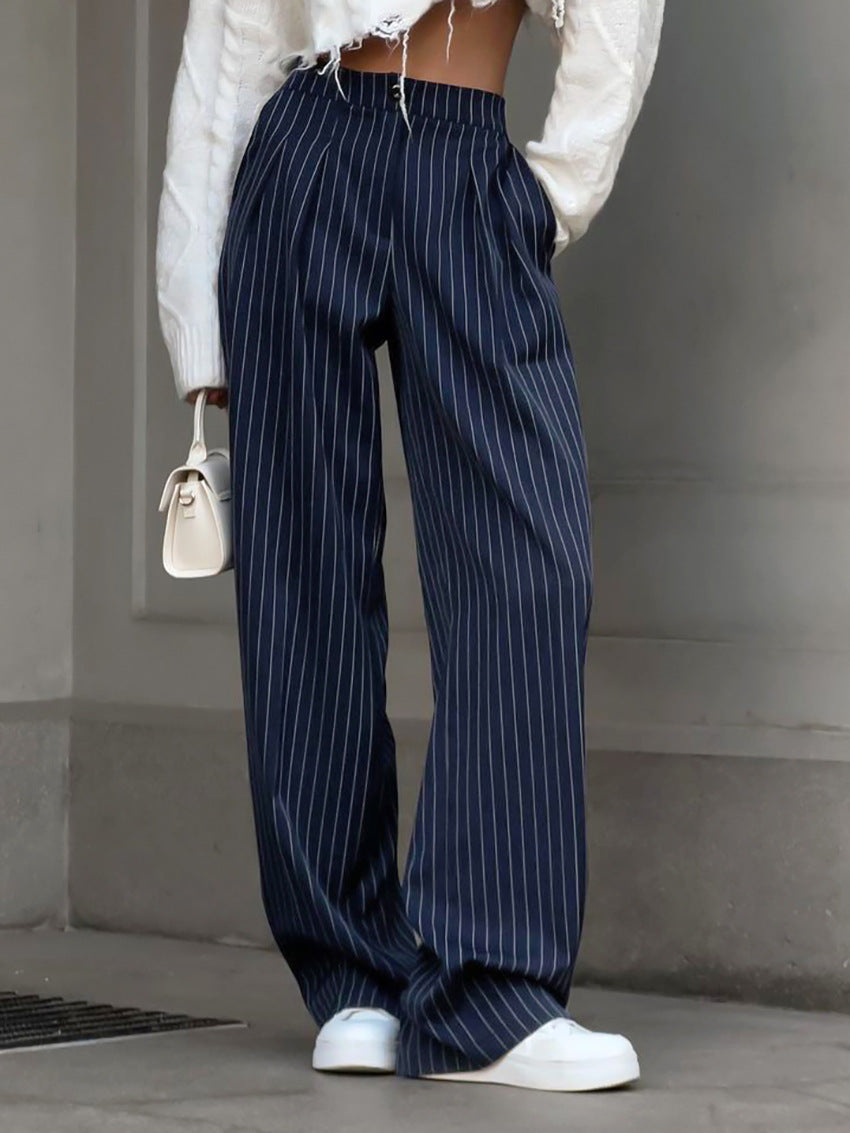 Stripe Life Pants - Blue