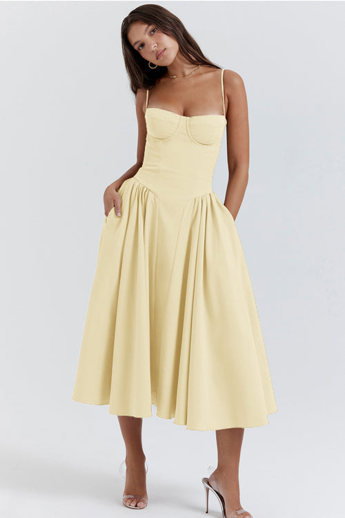 Longing For Love Strap Bustier Midi Dress - 8 Colors 5