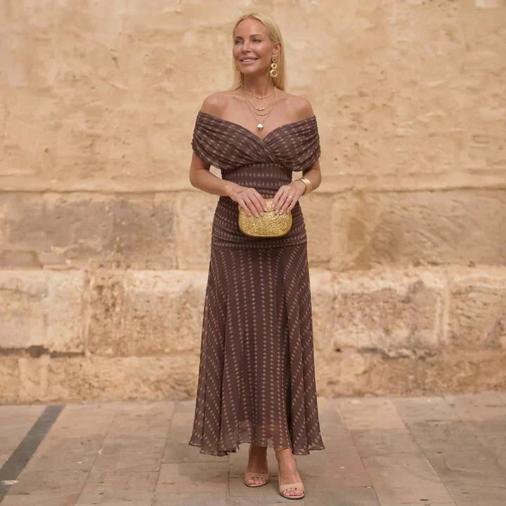 Sienna | Geometric Flow Dress