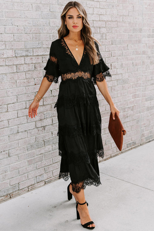 Love And Affection Lace Maxi Dress - 3 Colors - View 8