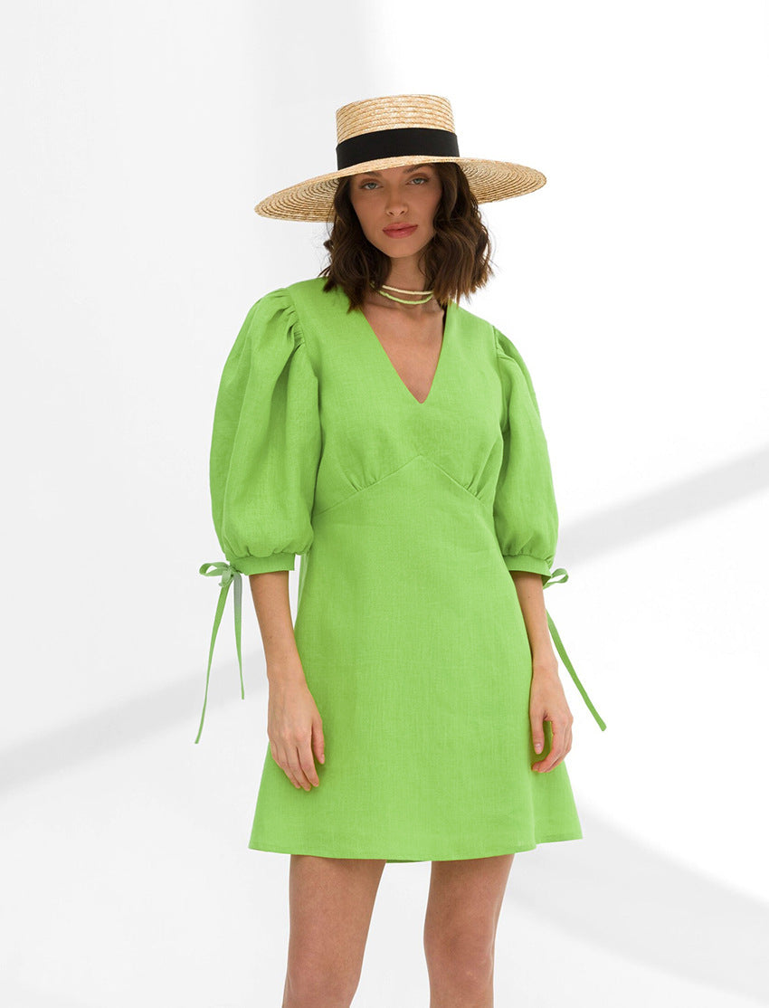 Neptune Mini Dress - Green