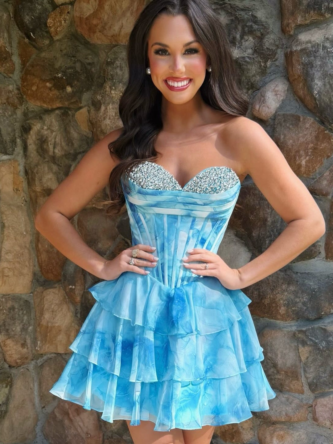 Cute A Line Sweetheart Pink Short Homecoming Dress with Beading
