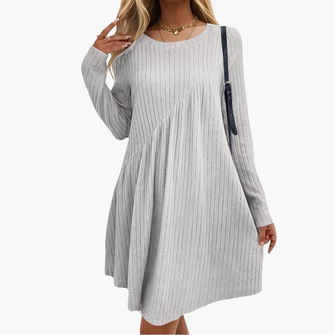Julia | Elegant Dress Light grey
