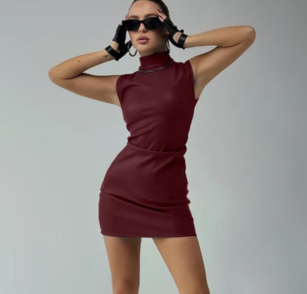 Bilbury Mini Dress - Maroon