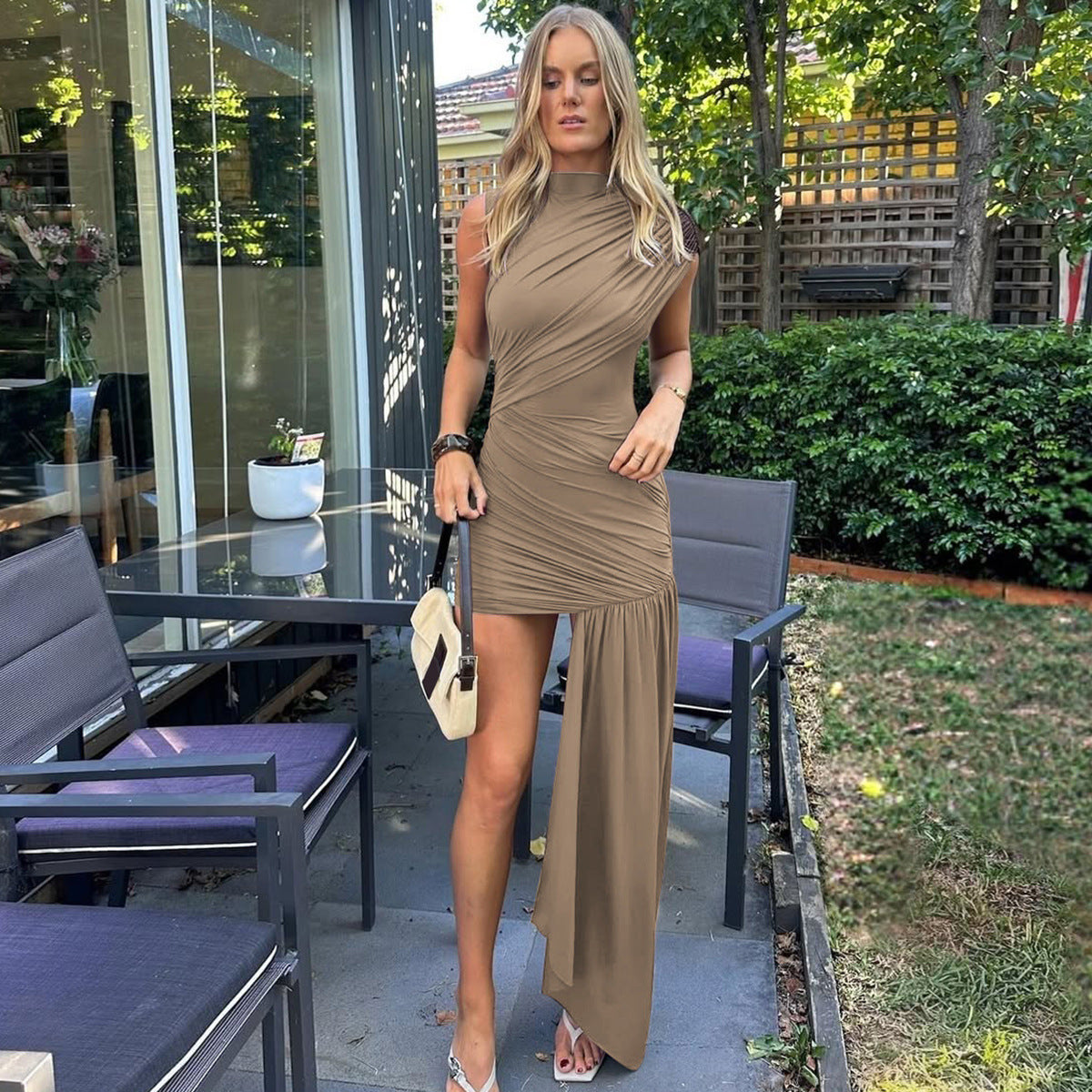 Gema Mini Dress - Khaki