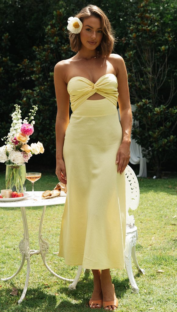 Calico Dress Yellow