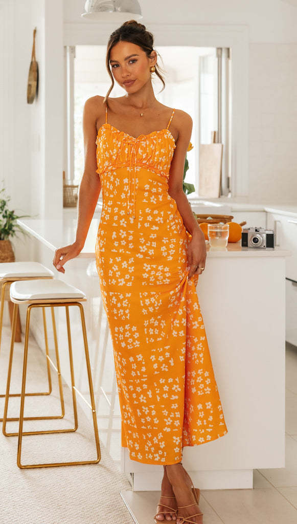 Felix Maxi Dress - Orange