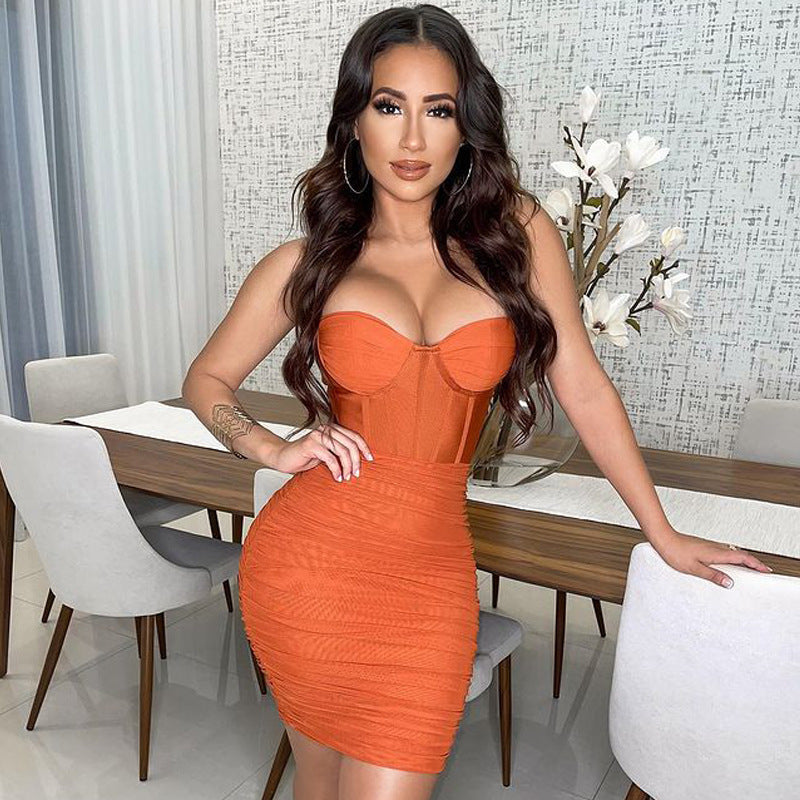 Cupid's Dream Mini Dress Orange