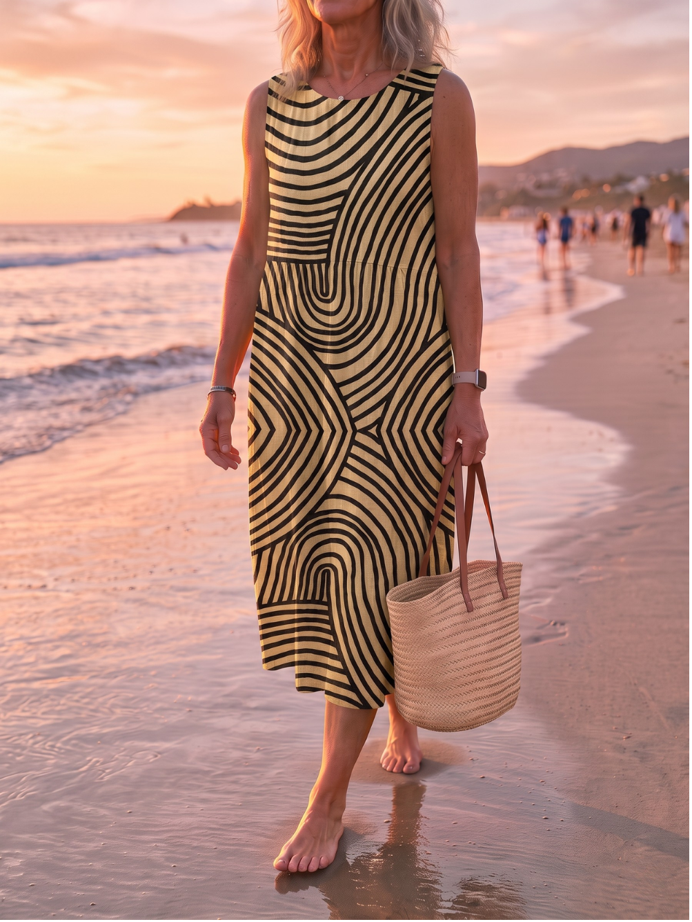 JADE™ - ELEGANT SLEEVELESS MIDI DRESS
