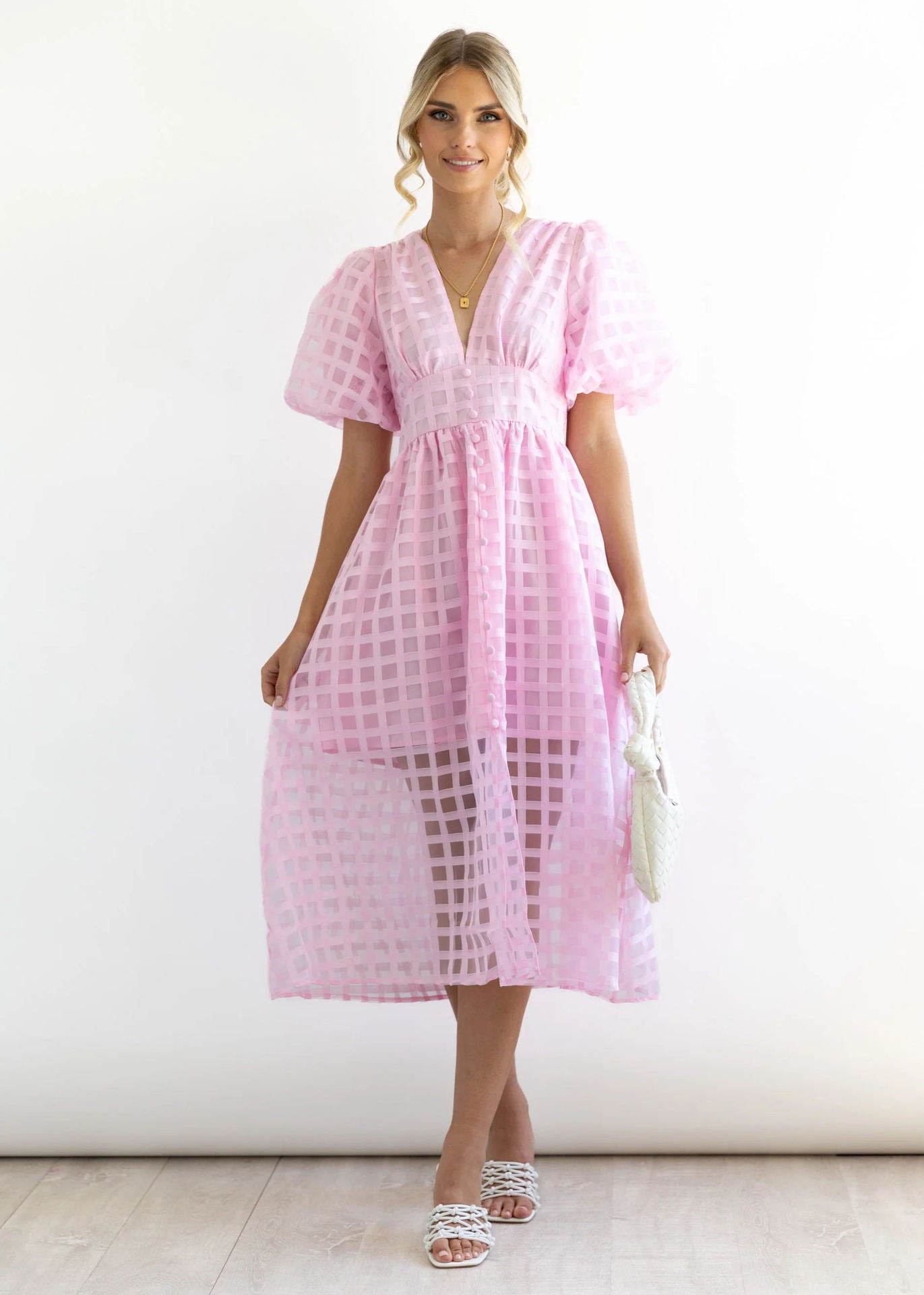 Paradise Midi Dress - Pink