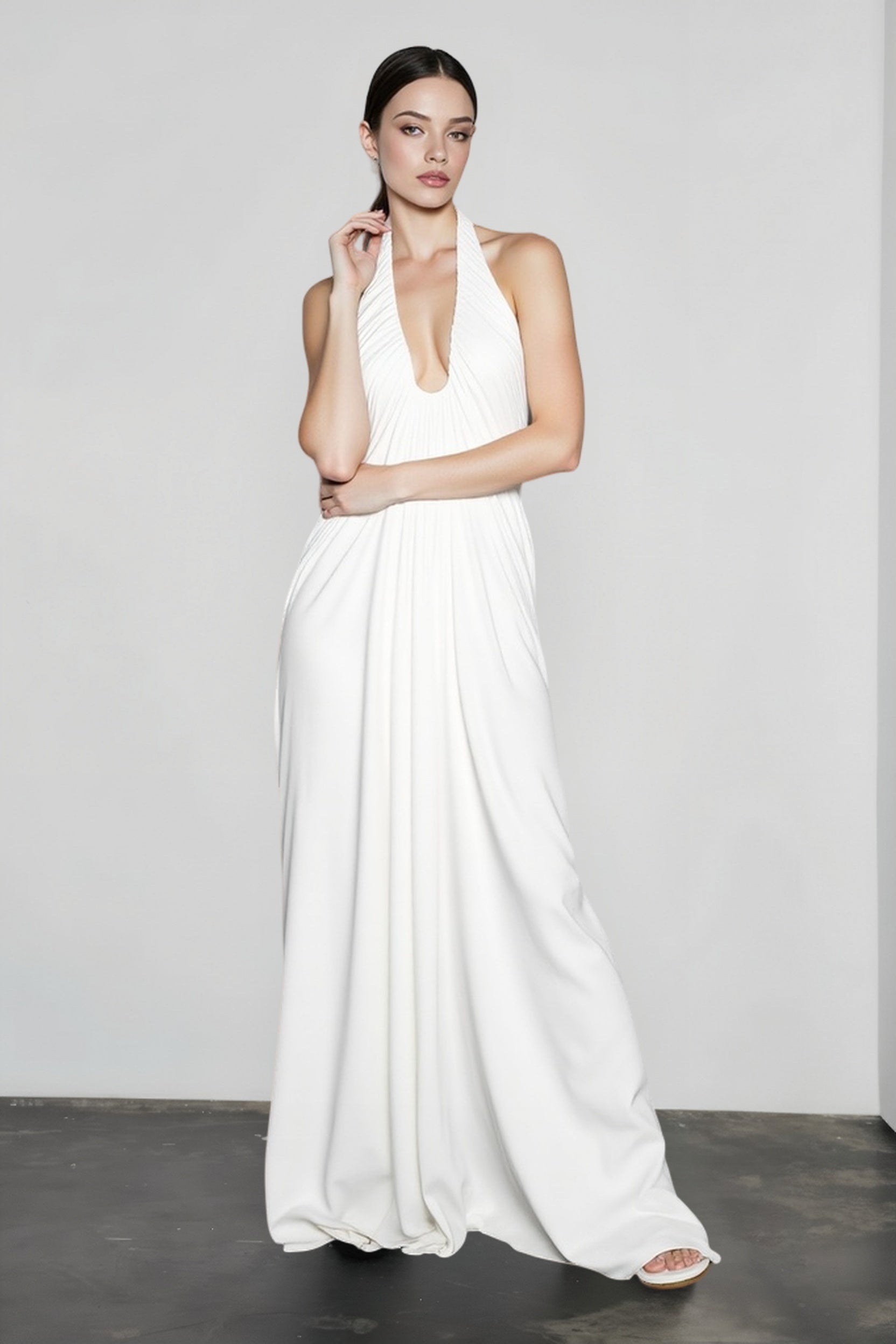Backless Sheer Mesh Dress
