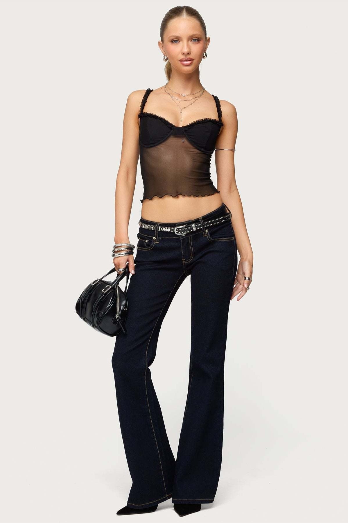 Scallop Lace Fitted Cami Top