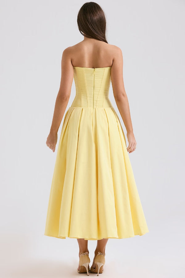 Exclusive Lorelei Strapless Midi Dress Premium Wardrobe Essential