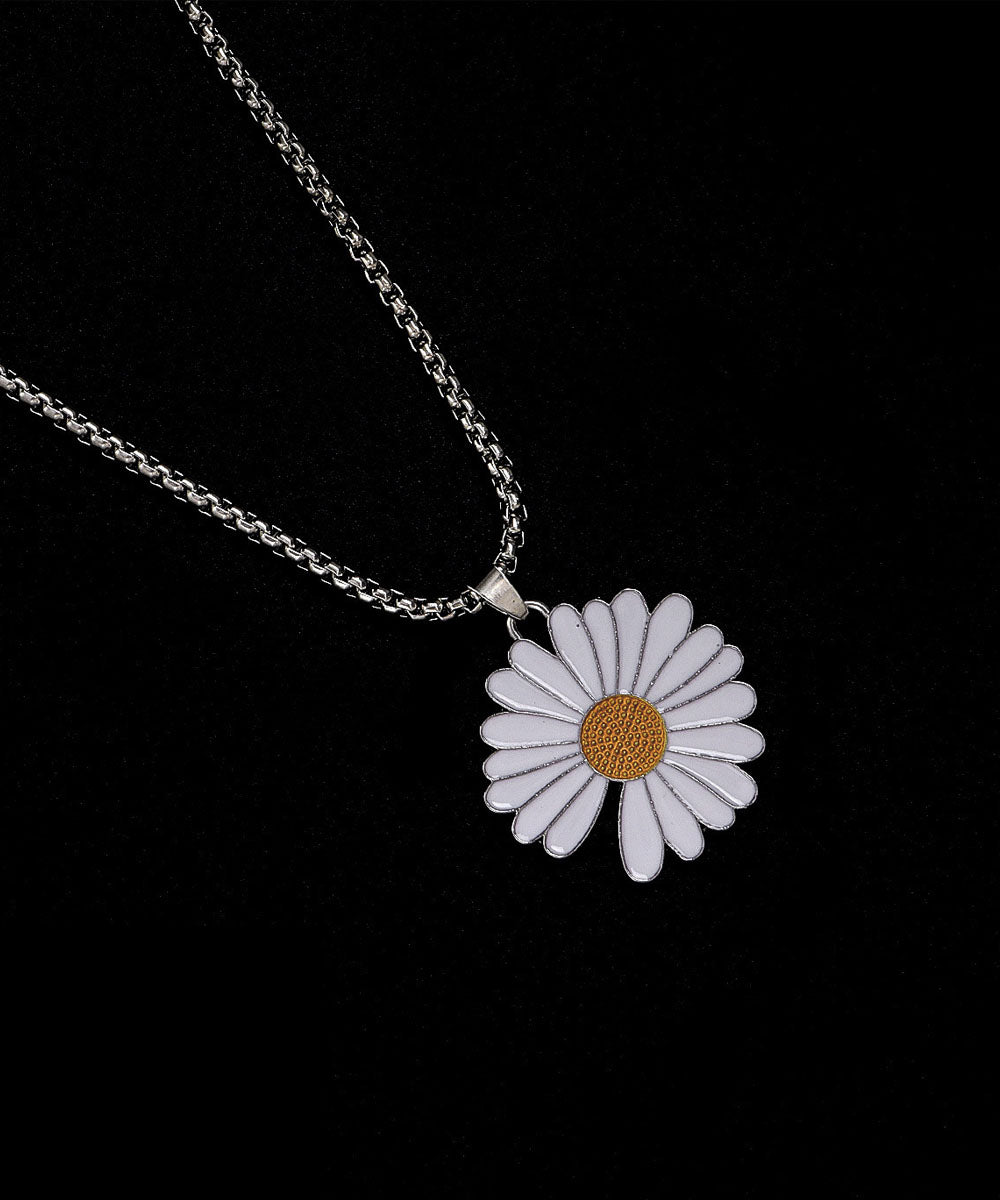 Daisy Astronaut Skateboard Pendant Necklace