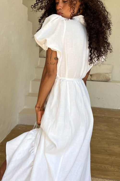 Deep V-Neck Dress