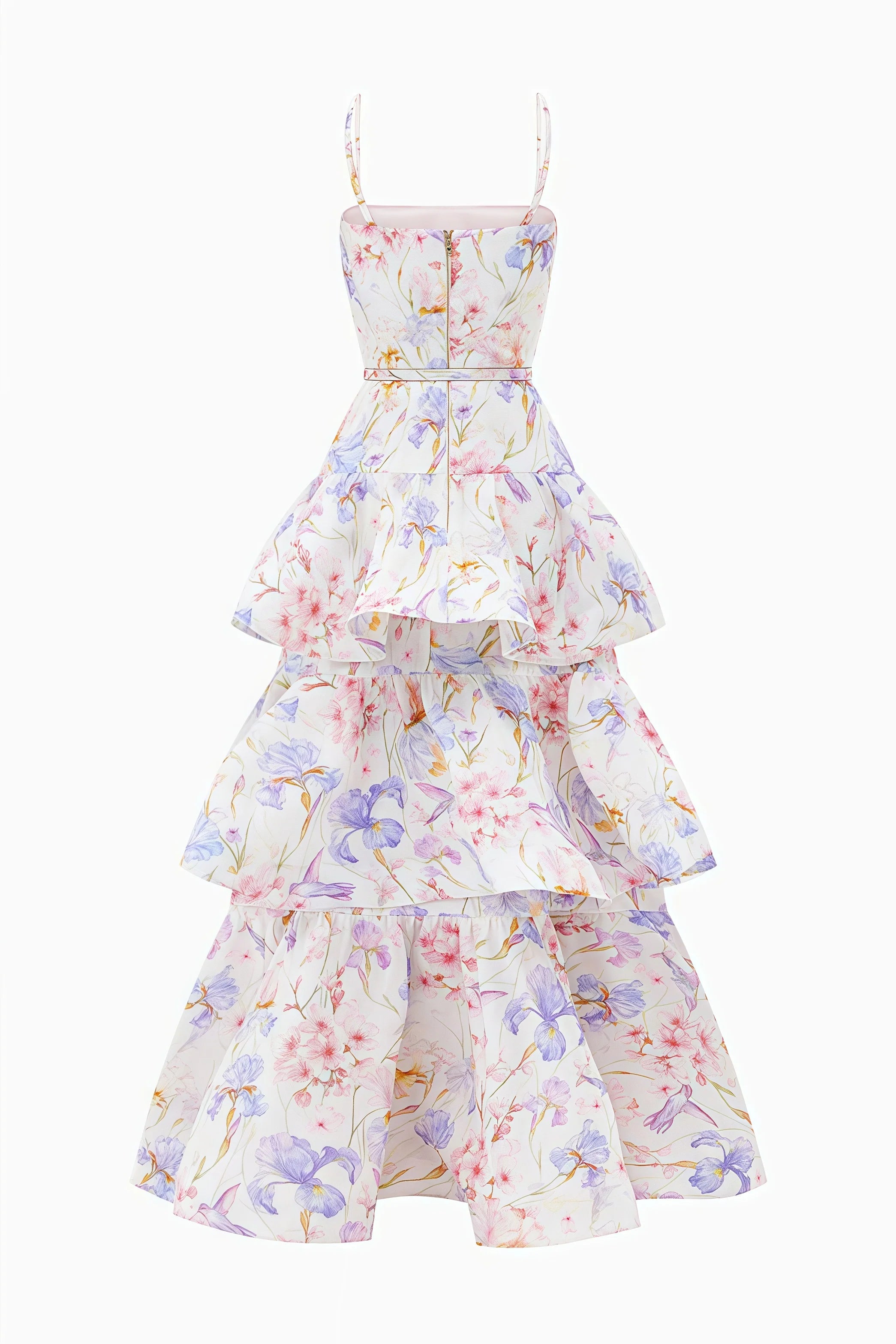 Mirkrt Strapless Floral Maxi Dress