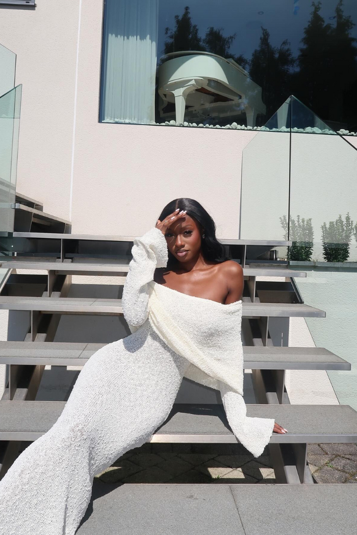 ALLURE BOUCLE MAXI DRESS