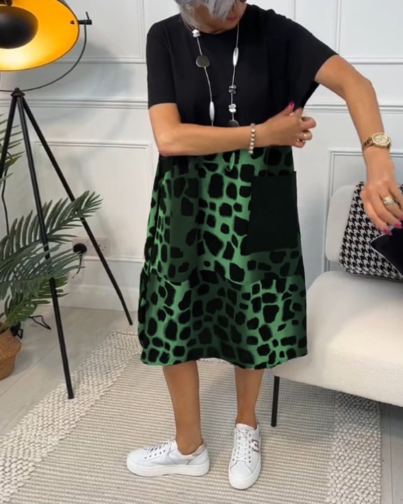 Ashton | Printed Boho Midi Dress