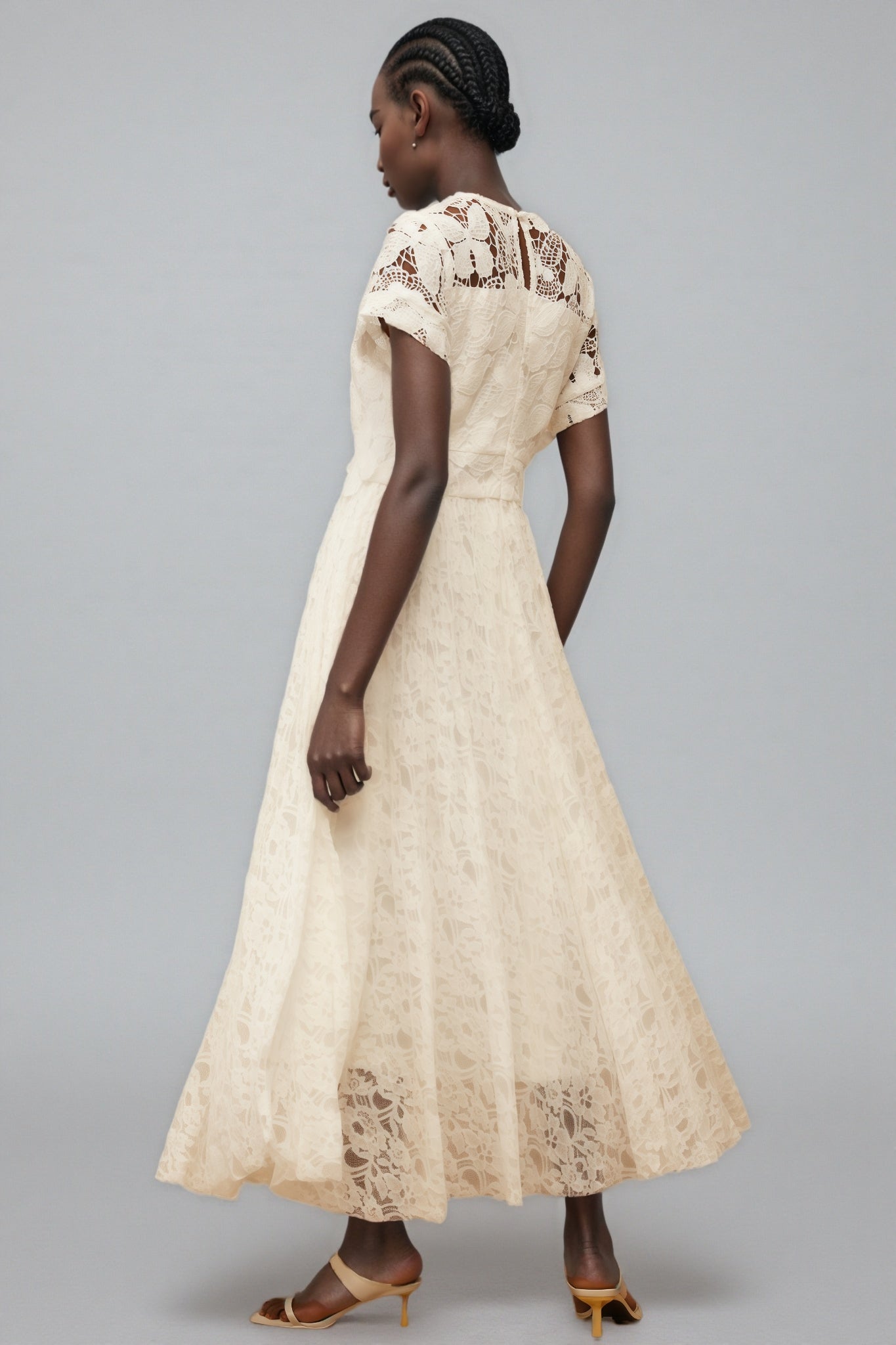 Zephrt White Lace Maxi Dress - View 7