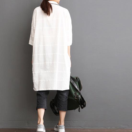 linen dress summer white dress plus size sundress