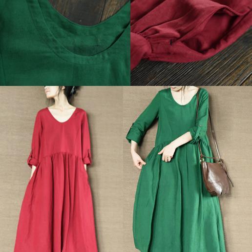red linen sundress oversize cotton maxi dress linen summer dresses