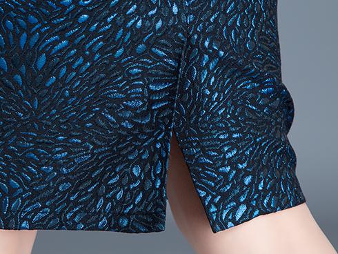 Best In Me Blue Pencil Skirt