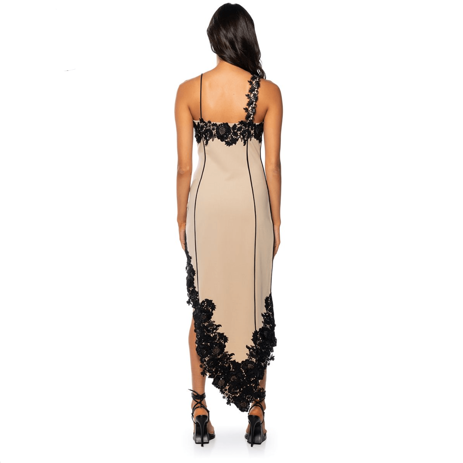 Your Style Points Asymmetrical Lace Midi Dress - View 8