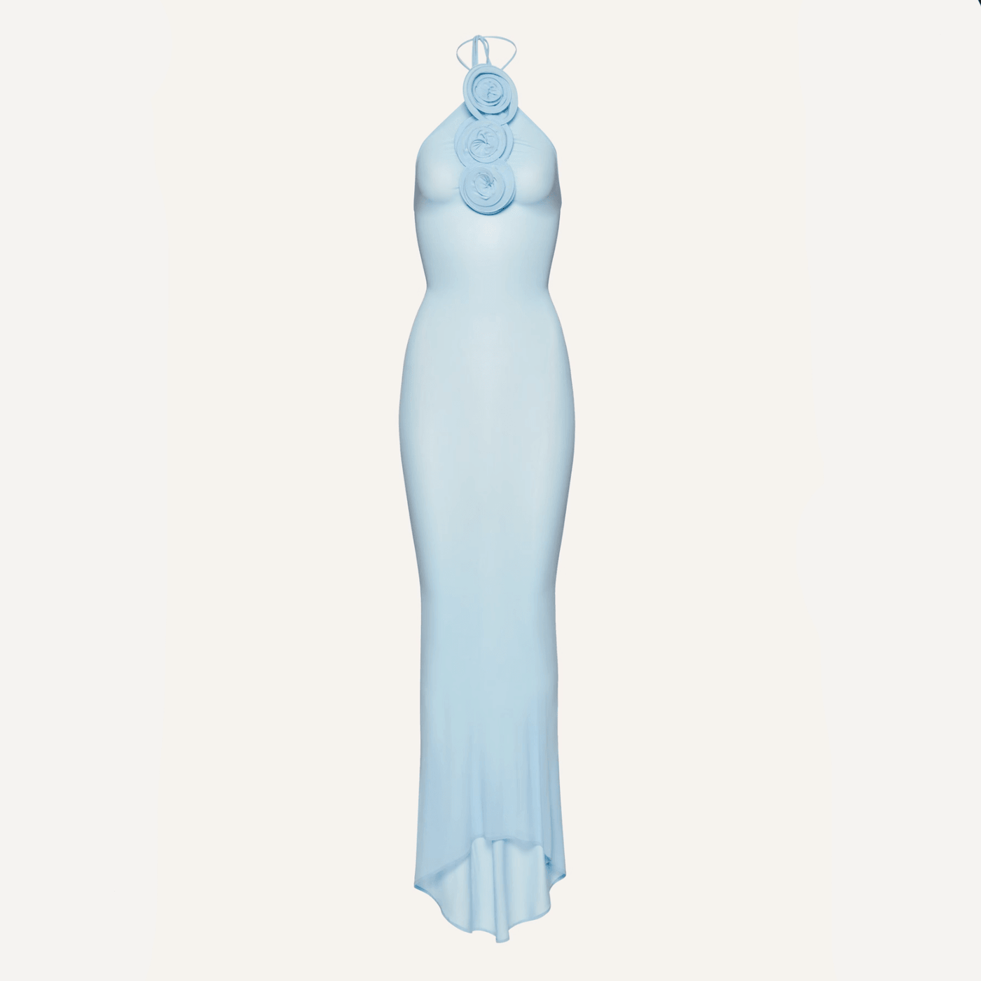 Easy Style Blue Mesh Maxi Dress 9