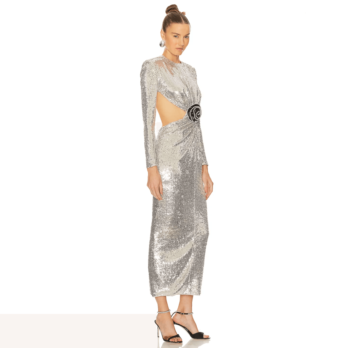 Sequin Strapless Bodycon Maxi Formal Dress - View 5