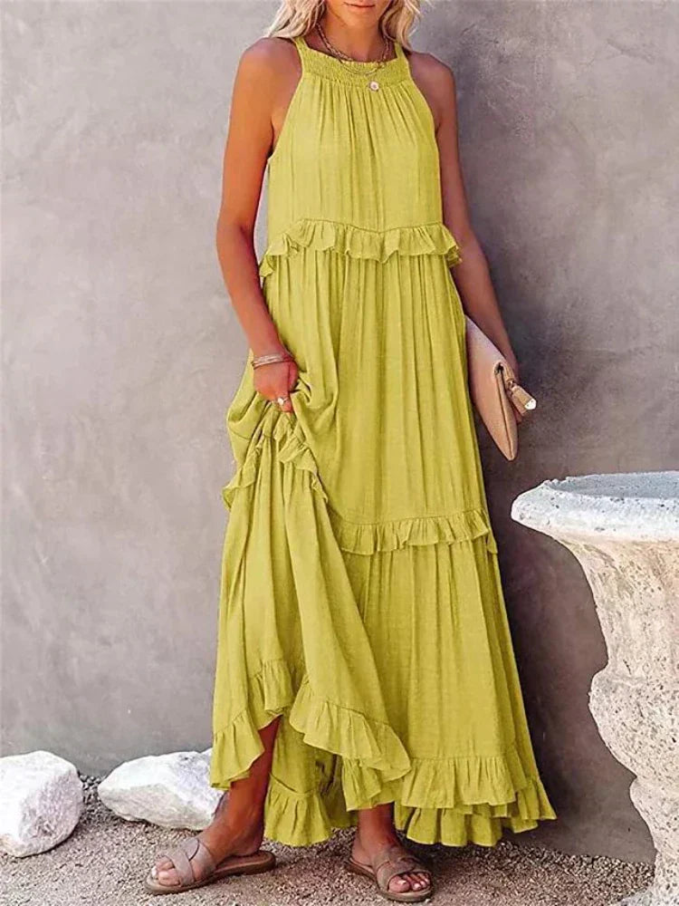 Delfina Casual and Relaxed Summer Dress for Women Wedding Guest Look
